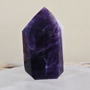 Purple and White Crystal Tower